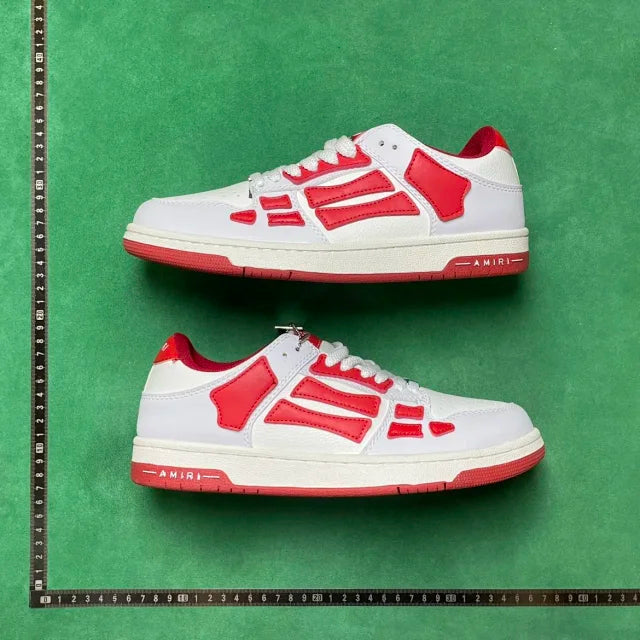 Skel Top Low White and Red