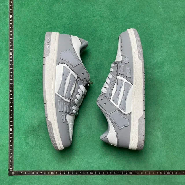 Skel Top Low Gray And White