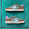 Gucci G75 Suede-Trimmed