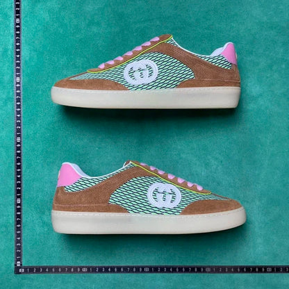 Gucci G75 Suede-Trimmed