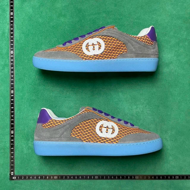 Gucci G75  Multicolor Mesh / Suede / Purple / Orange