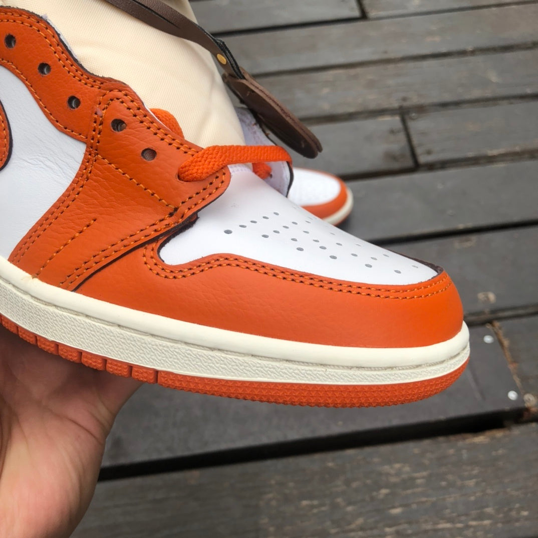 AJ1 High ORANGE WHITE