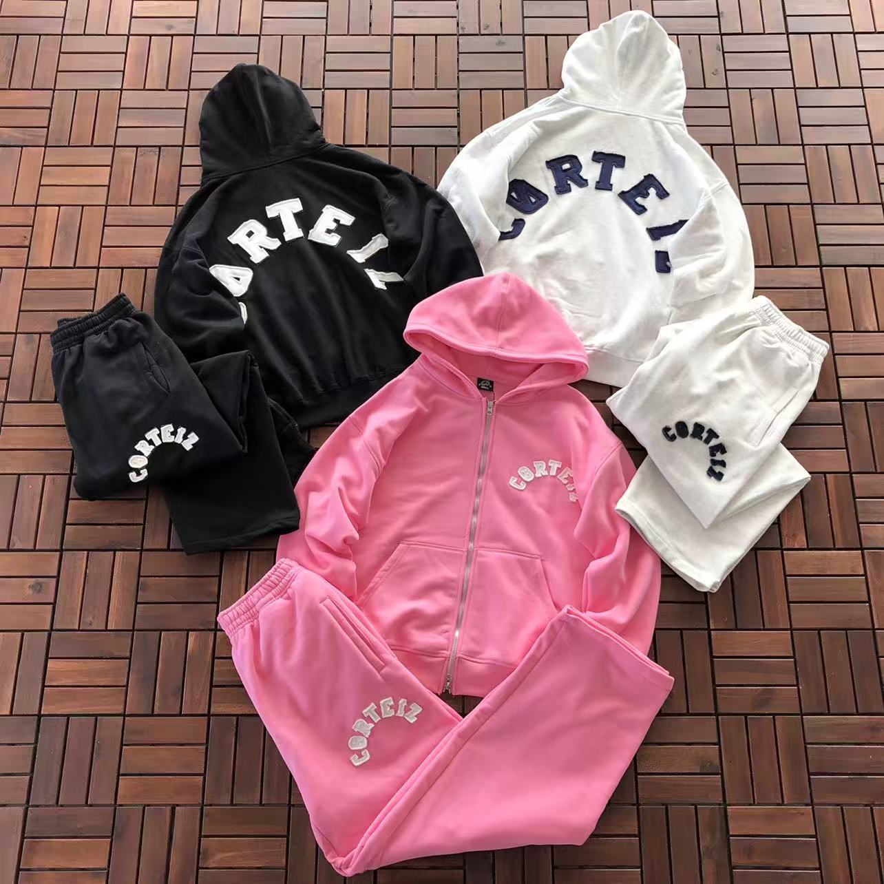 CTZ Conjuntos White, Pink, Black