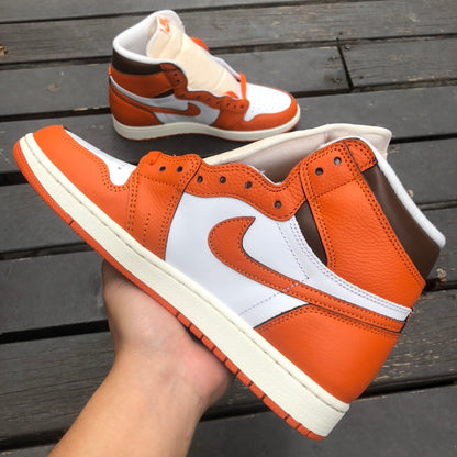 AJ1 High ORANGE WHITE