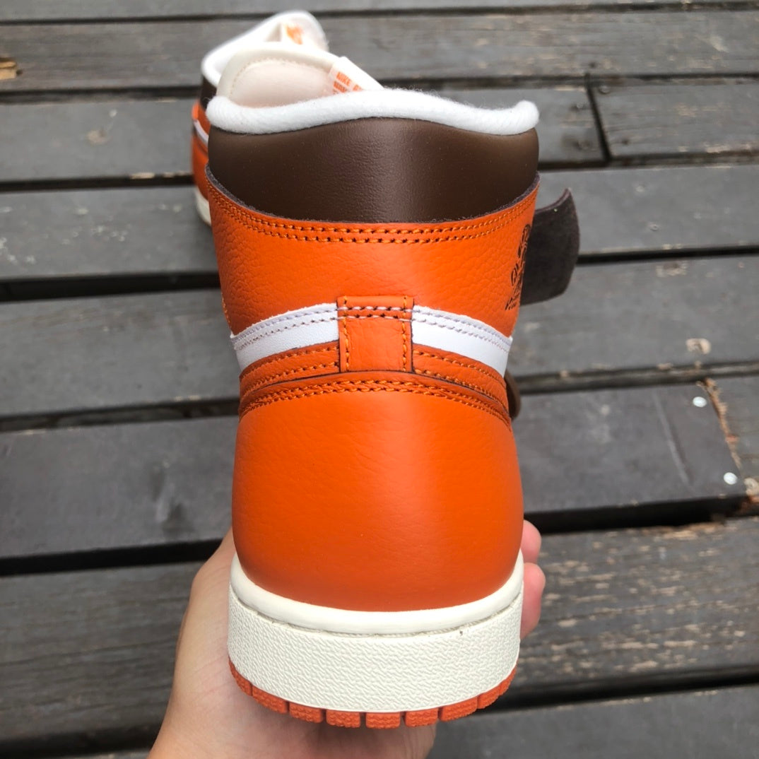 AJ1 High ORANGE WHITE