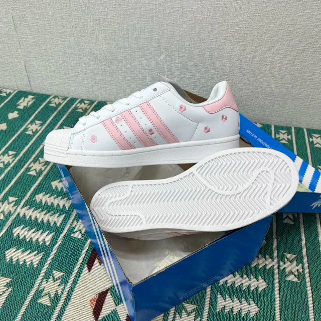 Superstar White And Light Pink