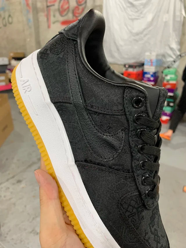 AF1 07 x Fragment Design x CLOT Black Silk