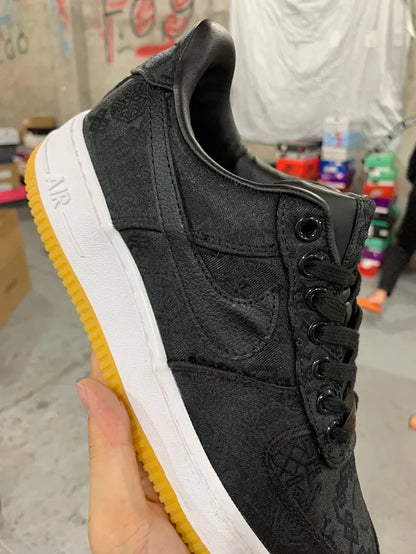 AF1 07 x Fragment Design x CLOT Black Silk