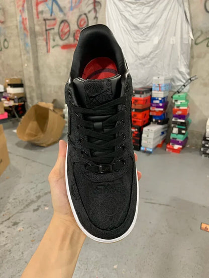 AF1 07 x Fragment Design x CLOT Black Silk