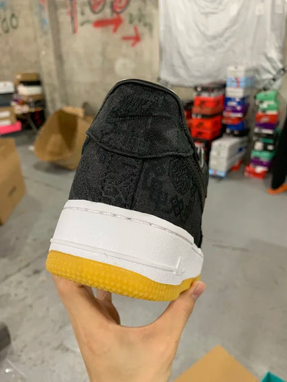 AF1 07 x Fragment Design x CLOT Black Silk