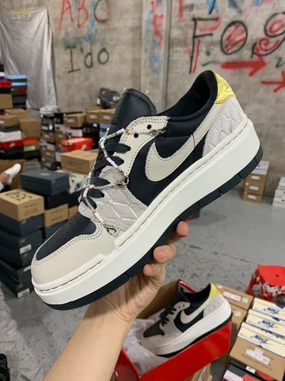 AJ1 Low Elevate Black Grey