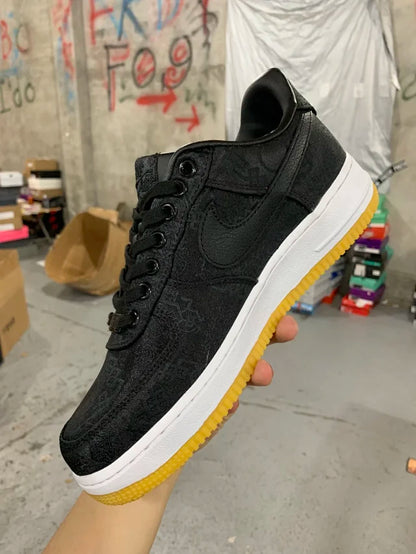 AF1 07 x Fragment Design x CLOT Black Silk