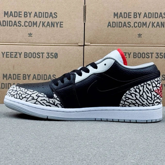 AJ1 Low Black Cement