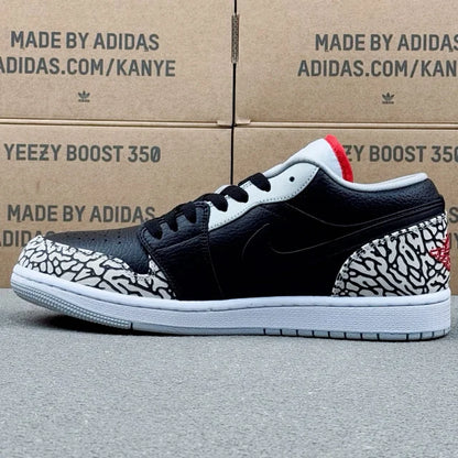 AJ1 Low Black Cement