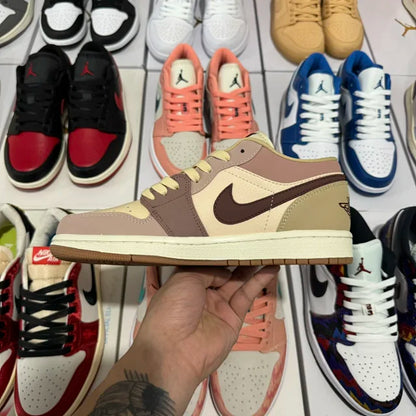 AJ1 LOW BEIGE/MULTI-COLOR