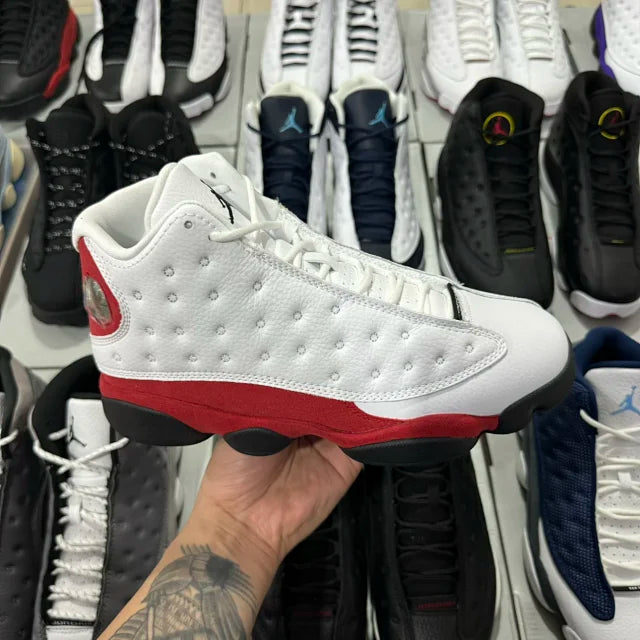 AJ13 White and Red