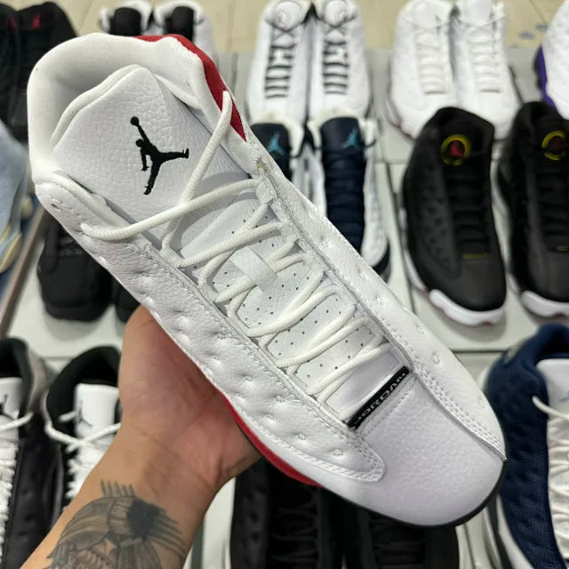 AJ13 White and Red