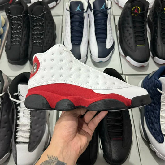 AJ13 White and Red