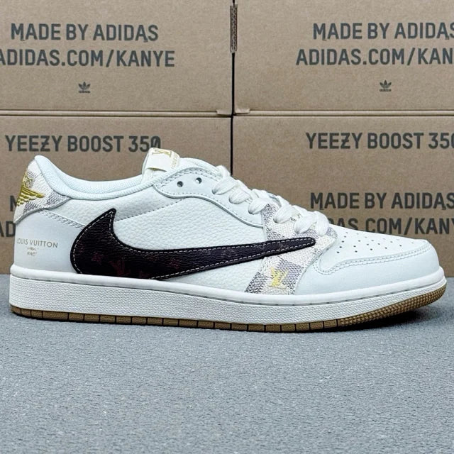 AJ1 Low x LV White