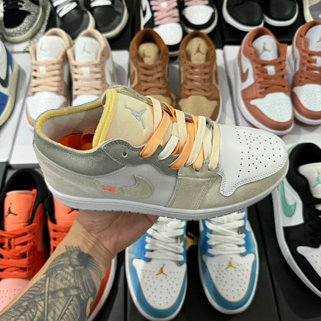 AJ1 Low Tech Grey