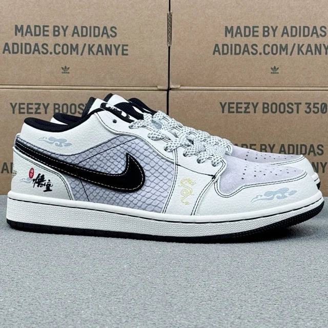 AJ1 Low White