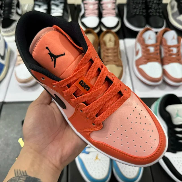 AJ1 Low Orange Black
