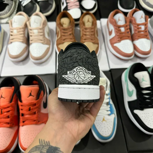 AJ1 Low Black Elephant