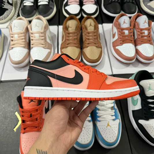 AJ1 Low Orange Black