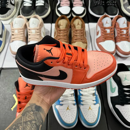 AJ1 Low Orange Black