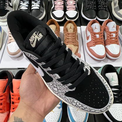 AJ1 Low Black Cement