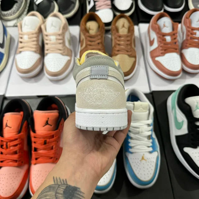 AJ1 Low Tech Grey