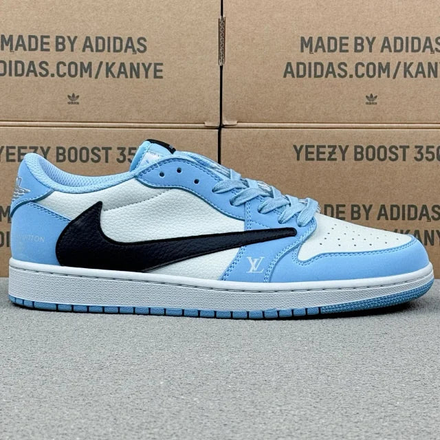 AJ1 Low x LV Blue