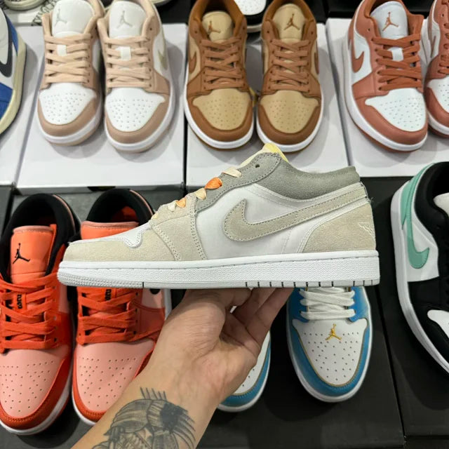 AJ1 Low Tech Grey