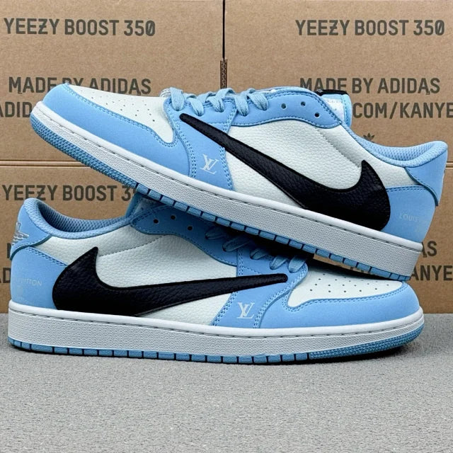 AJ1 Low x LV Blue