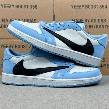 AJ1 Low x LV Blue
