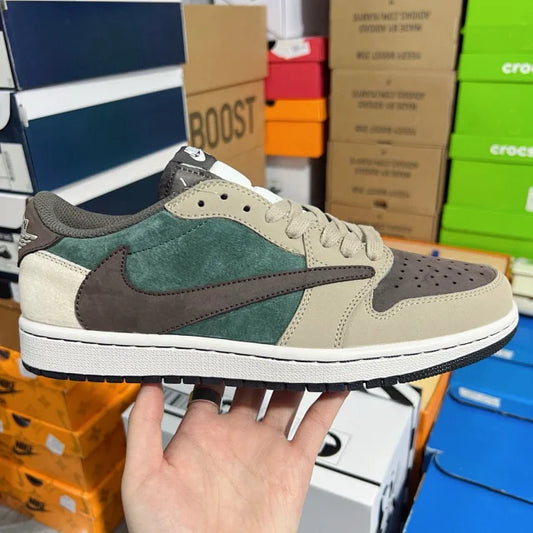 AJ1 Low Travis Scott Green Brown