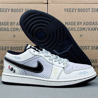 AJ1 Low White
