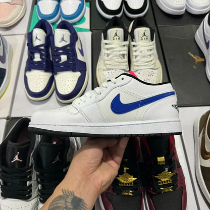 AJ1 Low White/Gym Red
