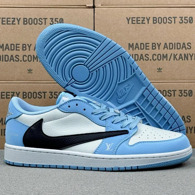 AJ1 Low x LV Blue