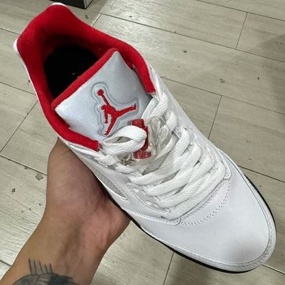 AJ 5  Low White Fire Red