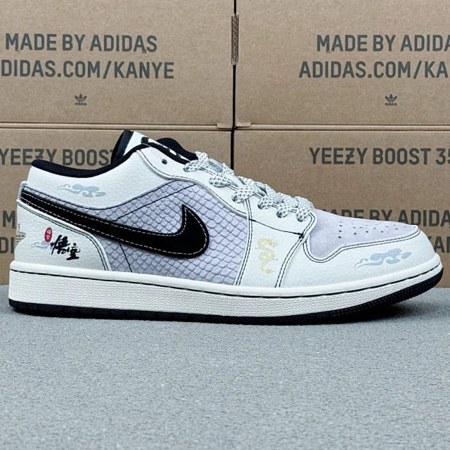 AJ1 Low White