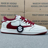 AJ1 Low Red Swoosh