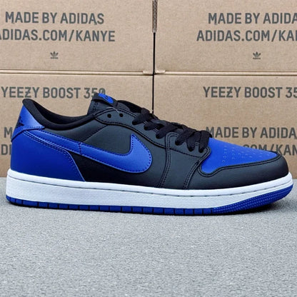 AJ1 Low  Black-White-Game Royal