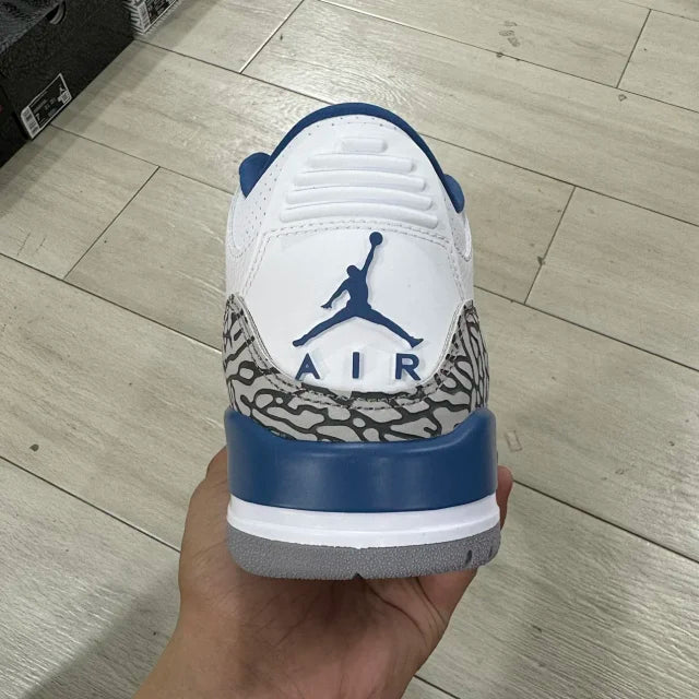 AJ3 White and True Blue