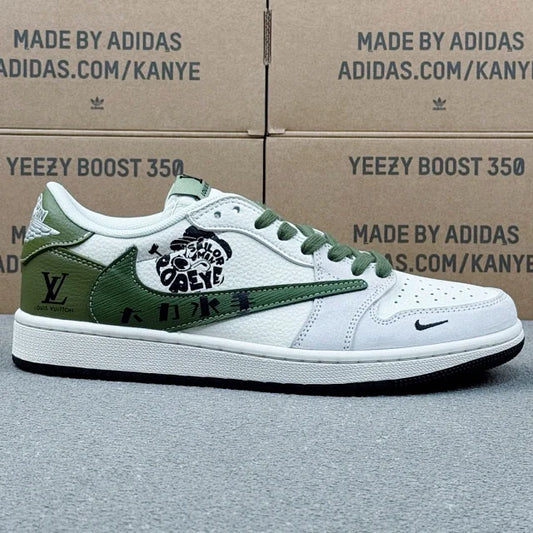 AJ1 Low X LV White And Green