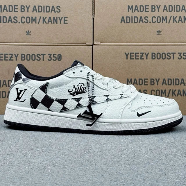 AJ1 Low X LV White And Black