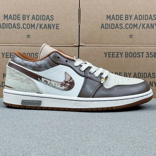 AJ1 Low White and Brown
