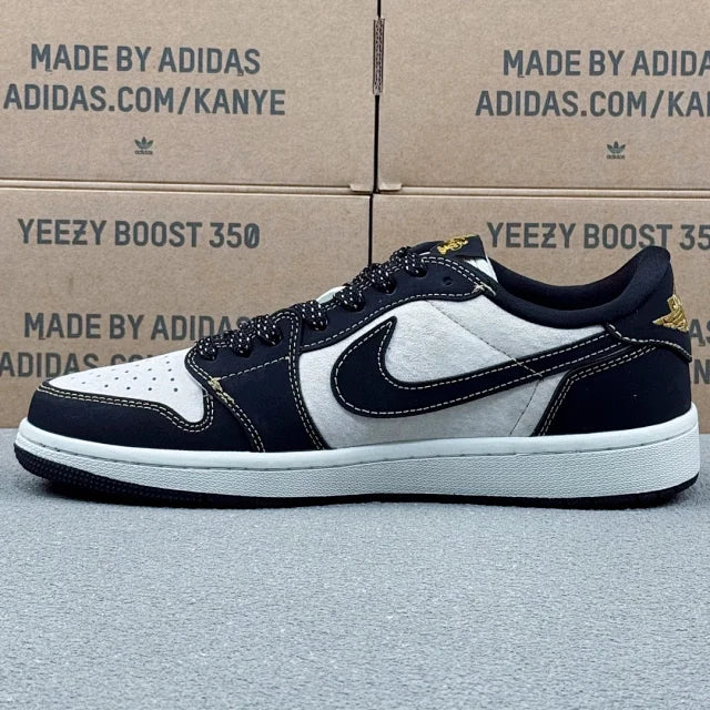 AJ1 Low White And Black