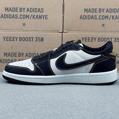 AJ1 Low White And Black