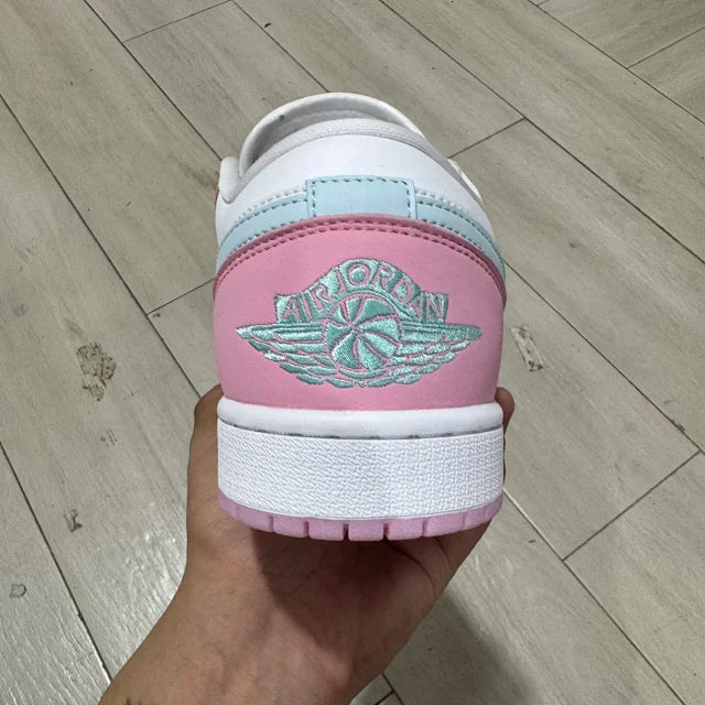 AJ1 Low Pink And White